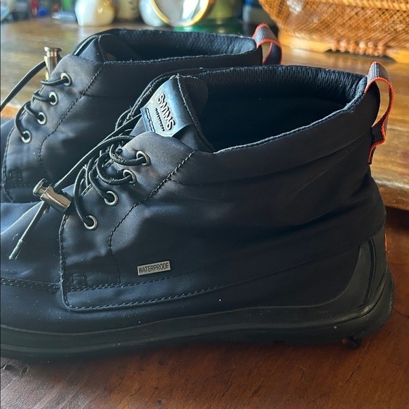 Swims EUC George Chukka BootsWaterproof Mens Size 10 US Triple Black Color-way‎